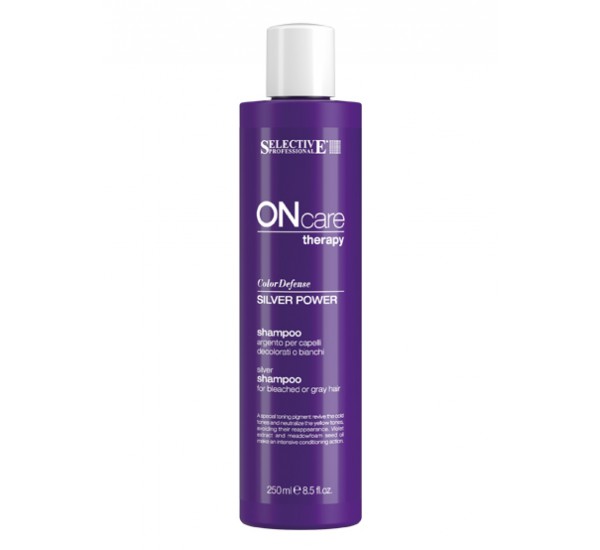 Шампоан за премахване на жълти отенъци на русата коса Selective Silver Power Shampoo 1000мл